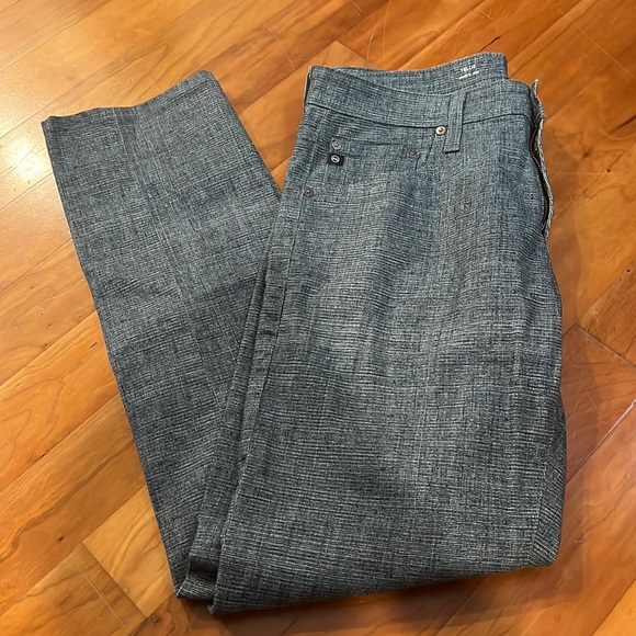 Blue Tellis Patterned Pants Men